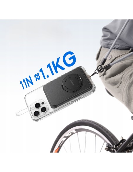 Baseus MagPro 3 Magnetyczne Etui Do Telefonu Na Karty Czarne