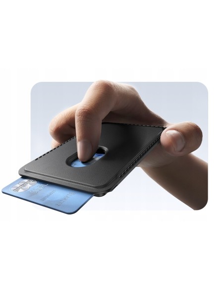 Baseus MagPro 3 Magnetyczne Etui Do Telefonu Na Karty Czarne