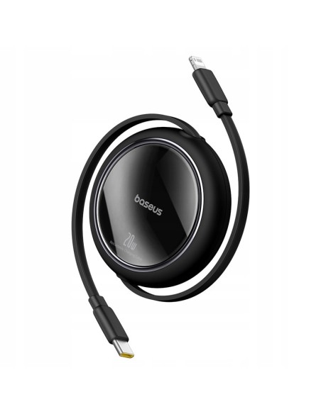 Baseus Free2Pull Rozwijany Kabel USB-C Do Ligtning 20W 1m Czarny