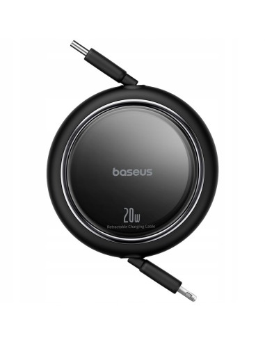Baseus Free2Pull Rozwijany Kabel USB-C Do Ligtning 20W 1m Czarny