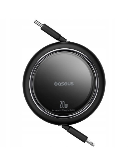 Baseus Free2Pull Rozwijany Kabel USB-C Do Ligtning 20W 1m Czarny
