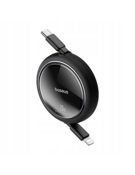 Baseus Free2Pull Rozwijany Kabel USB-C Do Ligtning 20W 1m Czarny