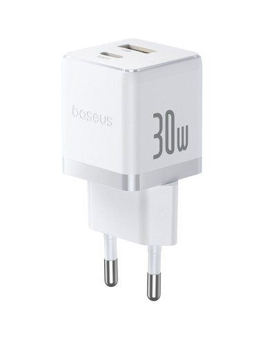 Baseus Palm Szybka Ładowarka Sieciowa C+U 30W Biała