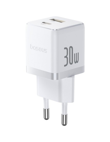 Baseus Palm Szybka Ładowarka Sieciowa C+U 30W Biała