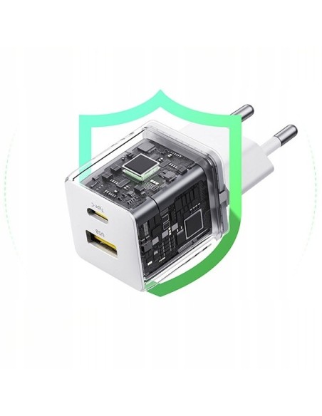 Baseus Palm Szybka Ładowarka Sieciowa C+U 30W Biała