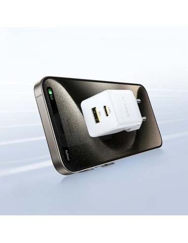 Baseus Palm Szybka Ładowarka Sieciowa C+U 30W Biała