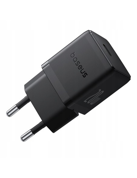 Baseus Palm Szybka Ładowarka Sieciowa 1C 20W Czarna