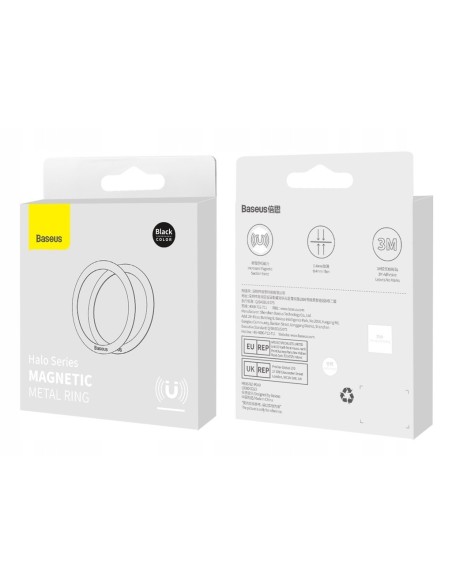 Baseus Halo Series Magnetyczny Pierścień Metalowy 2pck