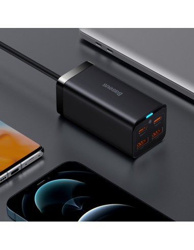 Baseus GAN3 Pro Ładowarka Sieciowa  2xUSB-A 2xUSB-C 100W Czarna