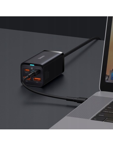 Baseus GAN3 Pro Ładowarka Sieciowa  2xUSB-A 2xUSB-C 100W Czarna