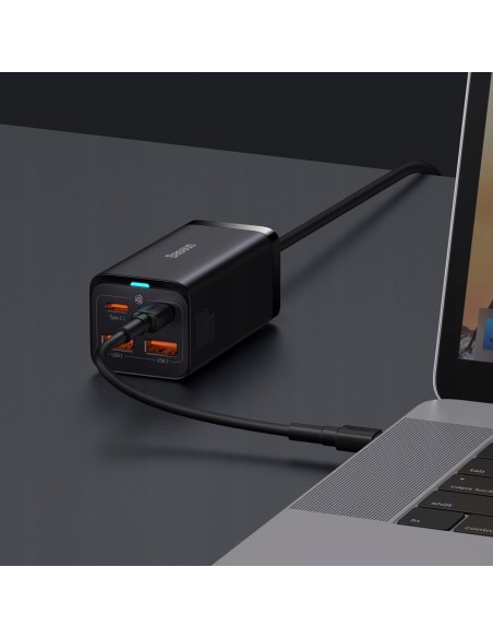 Baseus GAN3 Pro Ładowarka Sieciowa  2xUSB-A 2xUSB-C 100W Czarna