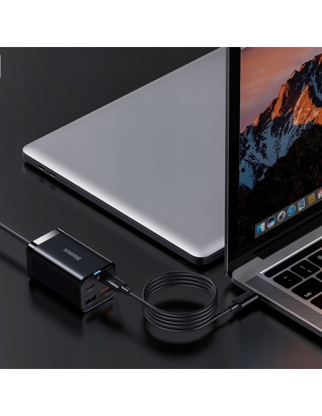 Baseus GAN3 Pro Ładowarka Sieciowa zasilacz 2xUSB-A 2xUSB-C 65W Czarna