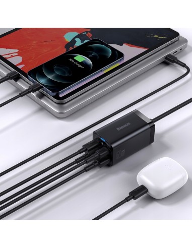 Baseus GAN3 Pro Ładowarka Sieciowa zasilacz 2xUSB-A 2xUSB-C 65W Czarna
