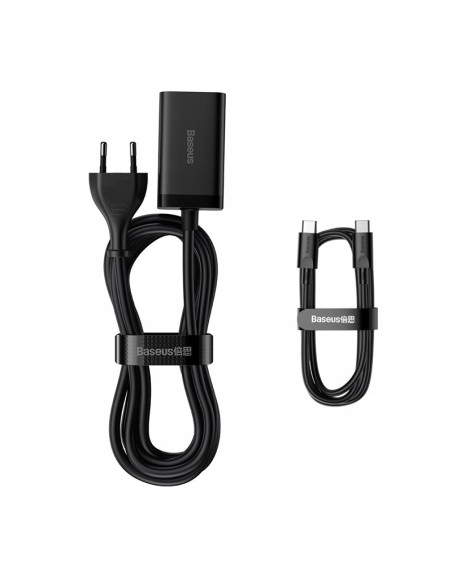 Baseus GAN3 Pro Ładowarka Sieciowa zasilacz 2xUSB-A 2xUSB-C 65W Czarna