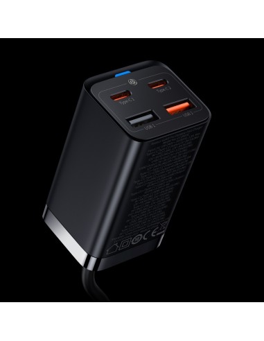 Baseus GAN3 Pro Ładowarka Sieciowa zasilacz 2xUSB-A 2xUSB-C 65W Czarna