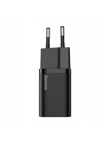 Baseus Super Si Sets Ładowarka Sieciowa + Kabel USB-C 25W Czarny