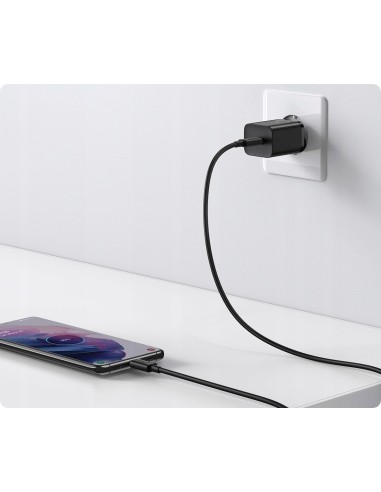 Baseus Super Si Sets Ładowarka Sieciowa + Kabel USB-C 25W Czarny