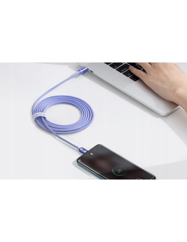 Baseus Crystal Shine Kabel USB-C Do USB-C 100W 2m Fioletowy