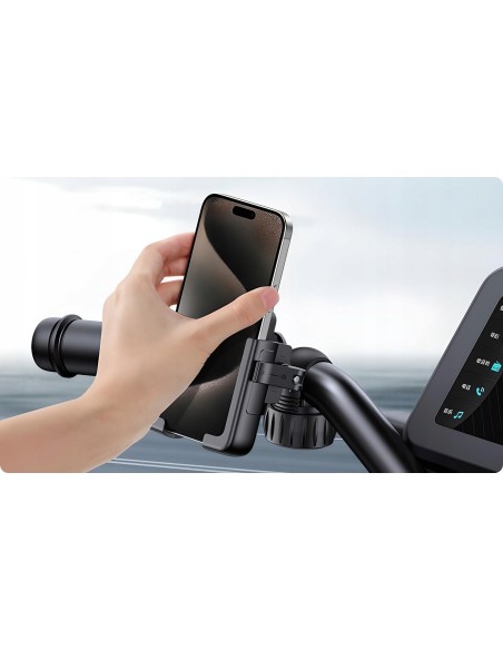 Baseus GoTrip Series Uchwyt Rowerowy Na Telefon Czarny