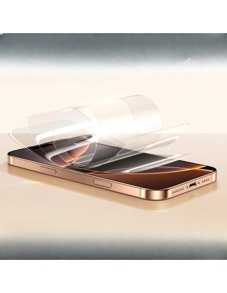 Baseus Full-View 3D HD Hot-Bending Szkło Hartowane iP 16 Pro Max