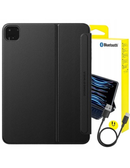 Baseus Brilliance KA3 Etui Magnetyczne Z Klawiaturą Do Pad Pro 11" (2018/2020/2021/2022) Czarne