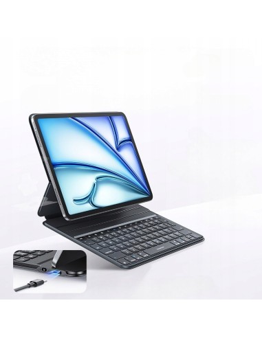Baseus Brilliance KA3 Etui Magnetyczne Z Klawiaturą Do Pad Pro 11" (2018/2020/2021/2022) Czarne