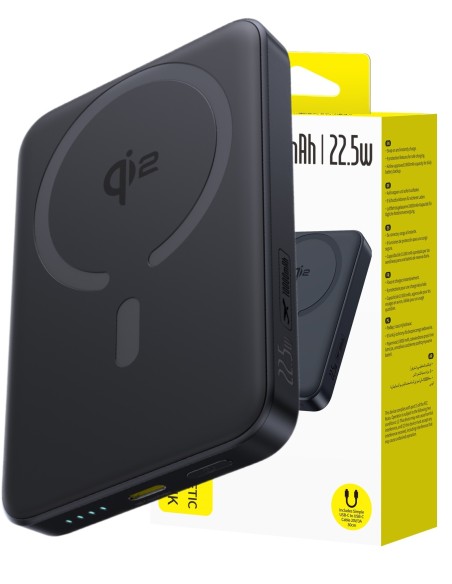 Baseus EnerFill FM12 Qi2 Power Bank Magnetyczny 10000mAh 22.5W Czarny