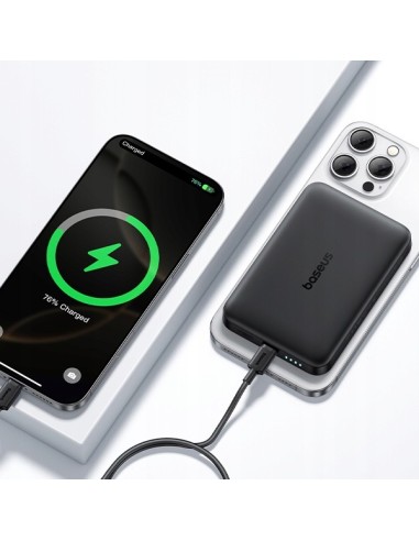 Baseus EnerFill FM12 Qi2 Power Bank Magnetyczny 10000mAh 22.5W Czarny