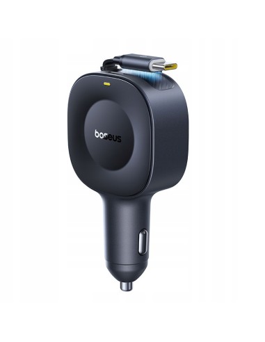Baseus PrimeTrip VR2 Ładowarka Samochodowa Z Wysuwanym Kablem C+C 30W Czarna