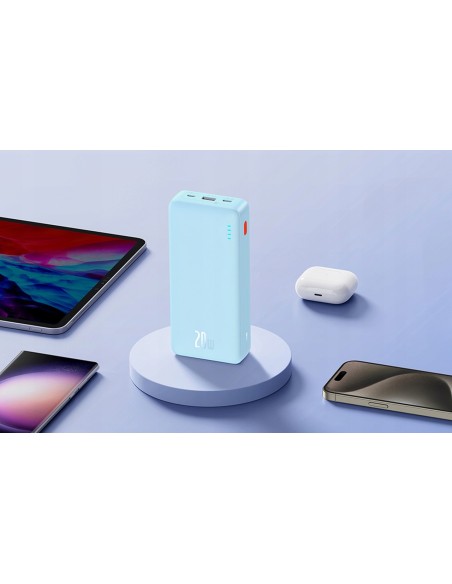 Baseus Airpow Power Bank Z Szybkim Ładowaniem 20W 20000mAh Niebieski