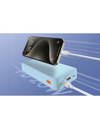 Baseus Airpow Power Bank Z Szybkim Ładowaniem 20W 20000mAh Niebieski