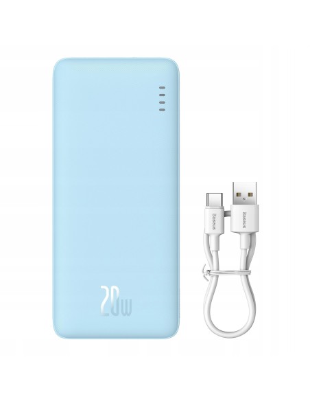 Baseus Airpow Power Bank Z Szybkim Ładowaniem 20W 20000mAh Niebieski