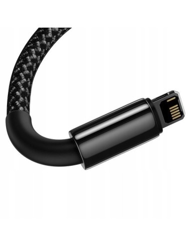 Baseus Tungsten Kabel USB Do Lightning 2.4A 1M Czarny