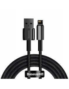 Baseus Tungsten Kabel USB Do Lightning 2.4A 1M Czarny