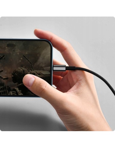 Baseus Tungsten Kabel USB Do Lightning 2.4A 1M Czarny