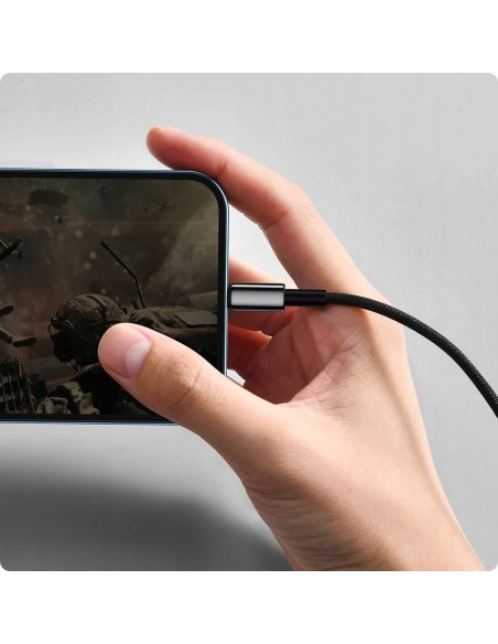 Baseus Tungsten Kabel USB Do Lightning 2.4A 1M Czarny