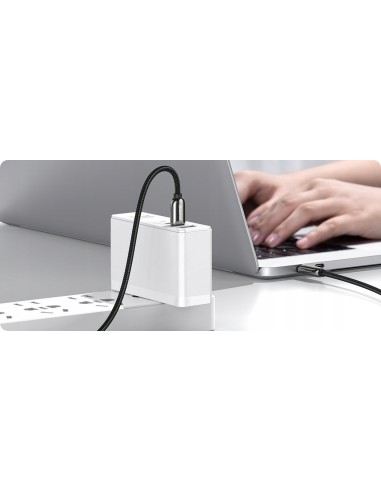 Baseus Kabel USB-C Do USB-C Z Wyświetlaczem 5A 1m Czarny