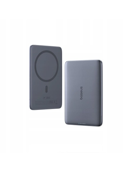 Baseus PicoGo AM41 Ultracienki Magnetyczny Power Bank 5000mAh 20W Szary