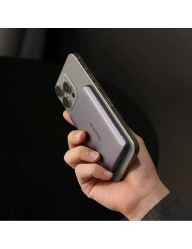 Baseus PicoGo AM41 Ultracienki Magnetyczny Power Bank 5000mAh 20W Szary