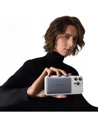 Baseus PicoGo AM41 Ultracienki Magnetyczny Power Bank 5000mAh 20W Szary
