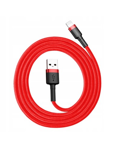 Baseus Cafule Kabel USB Do Lightning 2.4A 1m Czerwono-Czarny