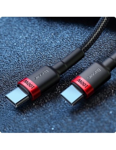 Baseus Cafule Kabel USB-C Do USB-C 100W 2m Czarny