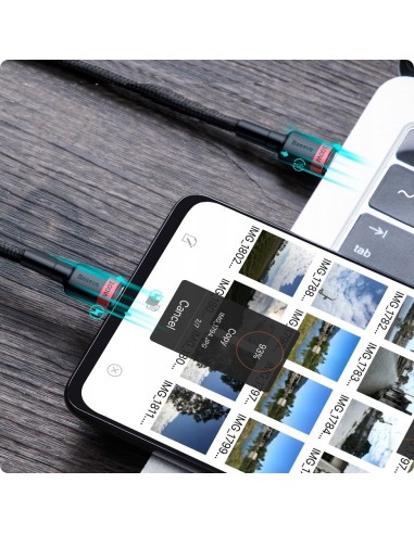 Baseus Cafule Kabel USB-C Do USB-C 100W 2m Czarny