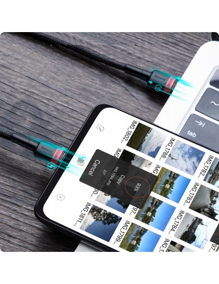 Baseus Cafule Kabel USB-C Do USB-C 100W 2m Czarny