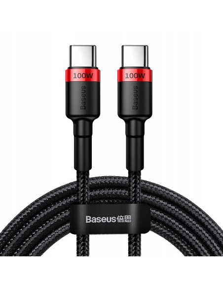 Baseus Cafule Kabel USB-C Do USB-C 100W 2m Czarny