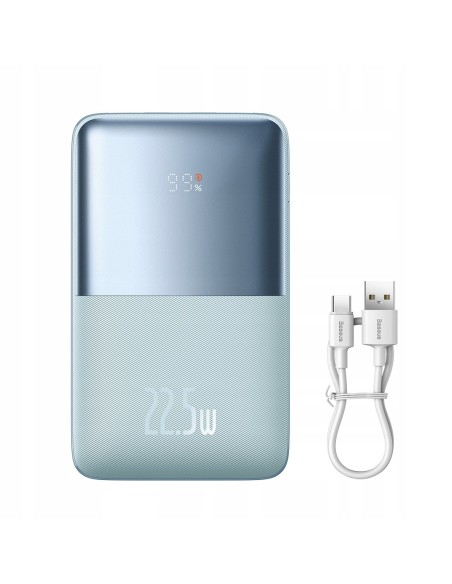 Baseus Bipow Pro Szybki Power Bank 20000mAh 22.5W Niebieski