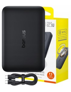 Baseus EnerFill FM11 Magnetyczny Power Bank 10000mAh 22.5W Czarny