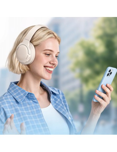 OS-Baseus Bass BH1 Lite Bezprzewodowe Słuchawki Starlight Białe