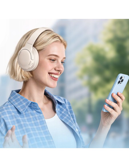 OS-Baseus Bass BH1 Lite Bezprzewodowe Słuchawki Starlight Białe