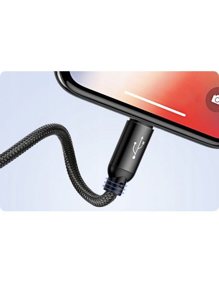 Baseus Three Primary Colors Kabel 3w1 USB Do Lightning Micro USB-C 3.5A 30cm
